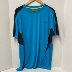 Asics Mens  100% polyester Short Sleeve Athletic T-shirt, Size XL